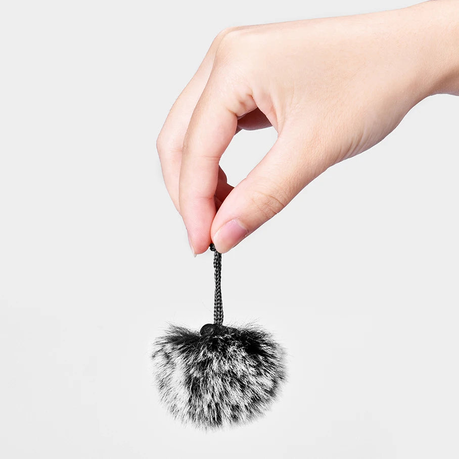 Mini Furry Windscreen Wind Muff Cover for Lavalier Microphones – Universal Fit in Multiple Colours