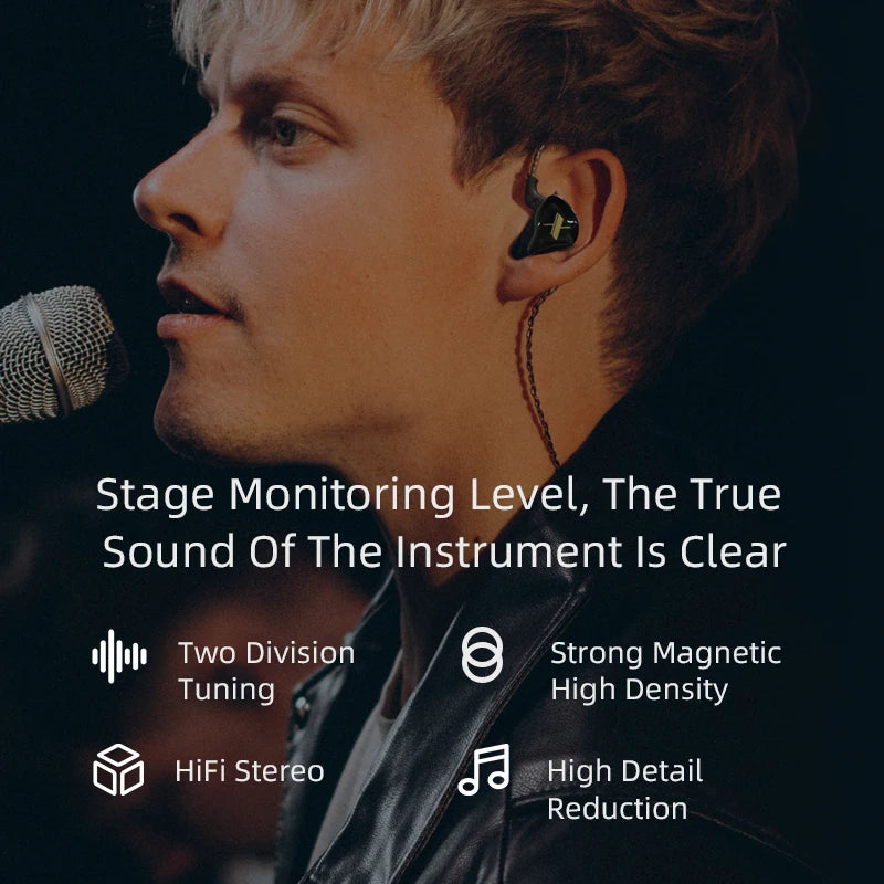 High Fidelity Bass In Ear Wired Earphones with Noise Reduction Technology and Microphone