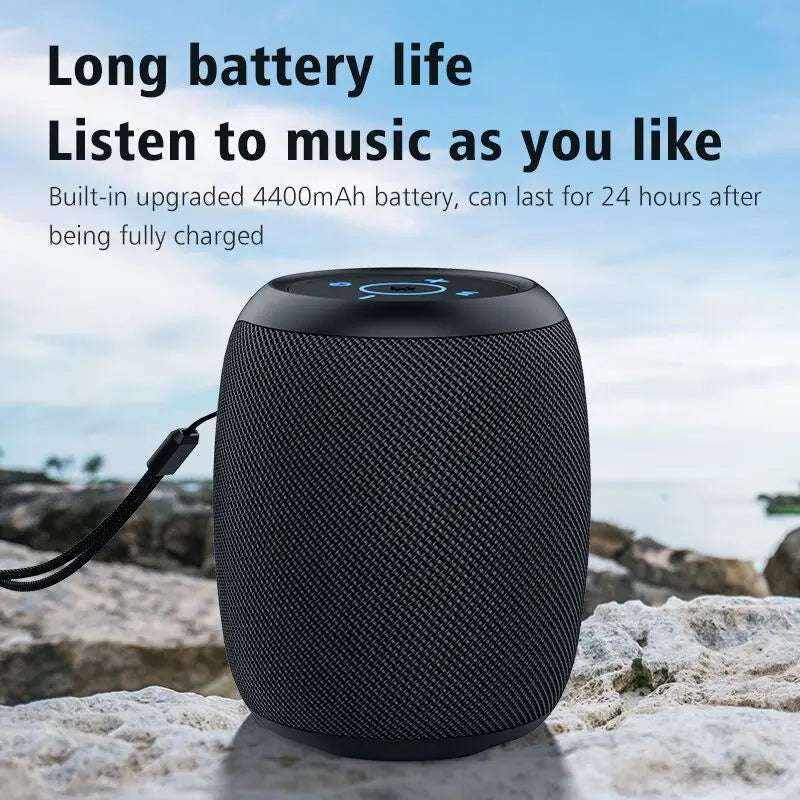 Portable 10W Bluetooth Speaker with 24 Hour Playtime IPX6 Waterproof TWS USB TF Card Support