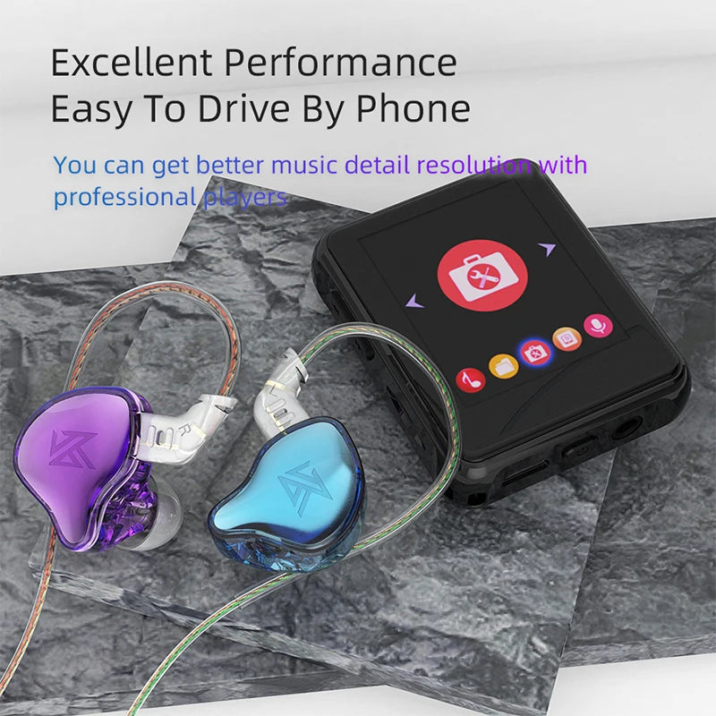 KZ EDCX Wired In-Ear Earphones with Mic, 3.5mm Plug, HiFi Sound, and Noise Isolation