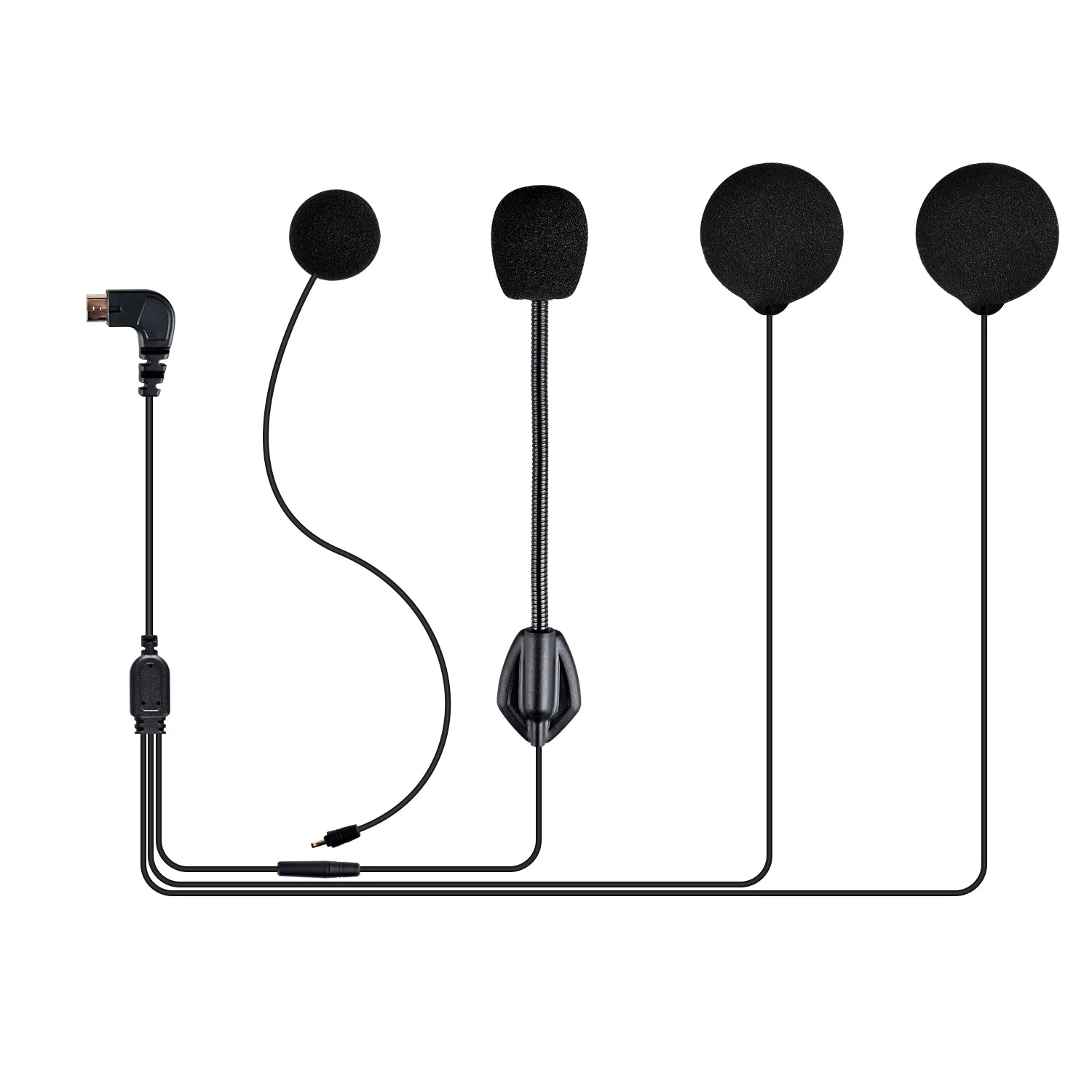 Replacement Microphone Speaker Set for Motorcycle Bluetooth Helmet Intercom Headset FX6 FX6S FX-S