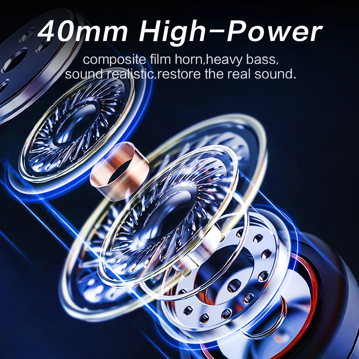 Motorcycle Helmet Bluetooth Intercom Headset with Music Sharing FM Radio Supports 8 Riders