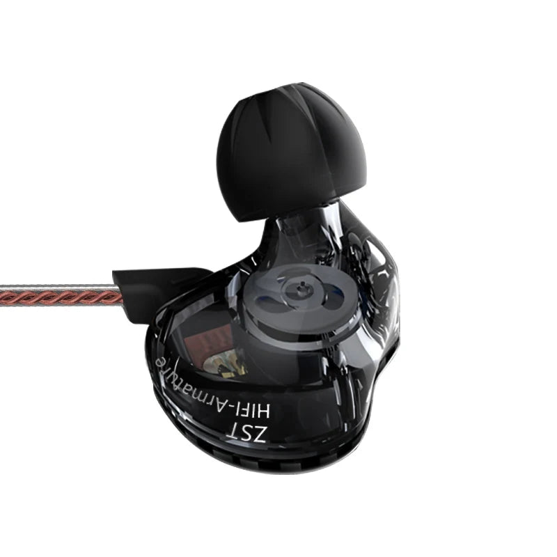 Wired In Ear Monitor Earphones with Detachable Cable and Noise Cancelling Microphone