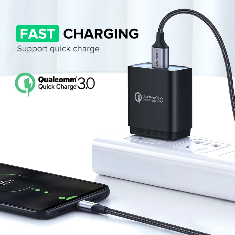 Micro USB Fast Charging Data Cable 2A Nylon Braided USB Lead for Android Phones Tablets