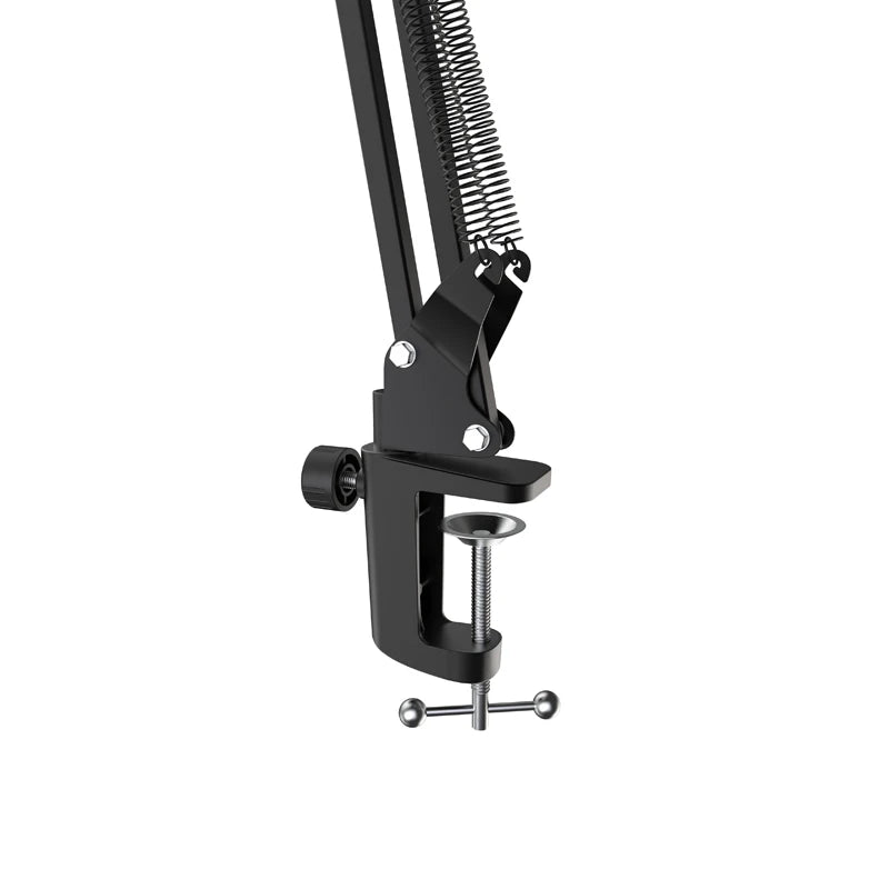 Adjustable Microphone Boom Arm with Heavy-Duty Desk Clamp for Streaming, Podcasting and Studio Use