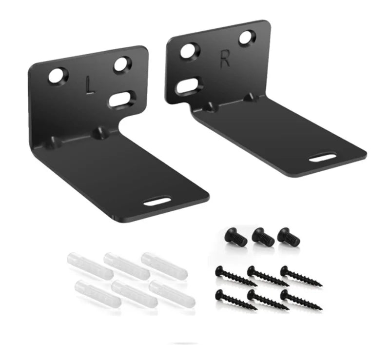 Premium Wall and Ceiling Speaker Mount Bracket Pair for Home Soundbar Audio Systems