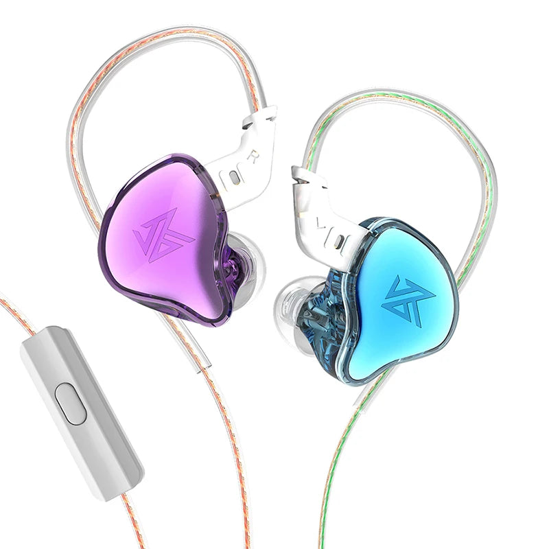 KZ EDCX Wired In-Ear Earphones with Mic, 3.5mm Plug, HiFi Sound, and Noise Isolation