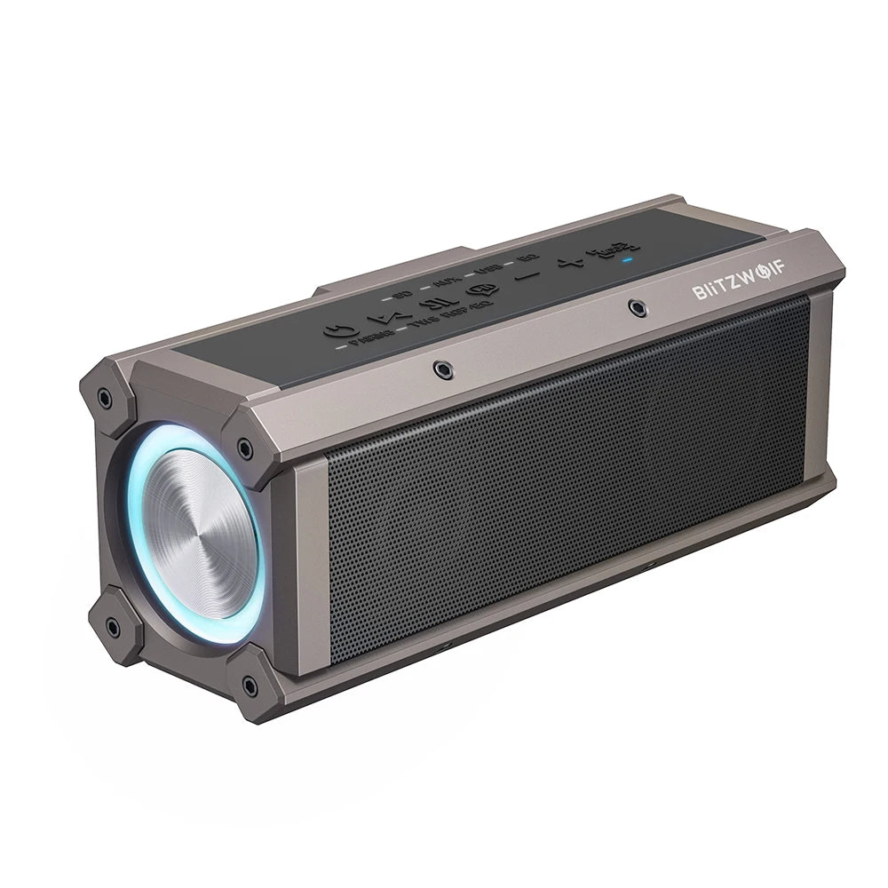 Portable 100W Wireless Bluetooth Speaker with RGB Lights and Deep Bass Sound