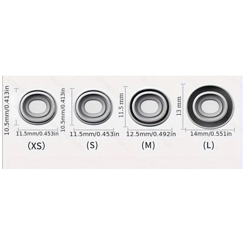 Soft Silicone Ear Tips for Wireless Earphones Replacement Earpads with Secure Fit Design