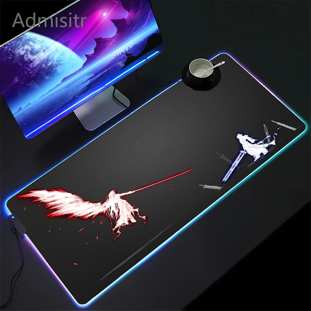 RGB Backlit Gaming Mouse Pad Extra Large Non-Slip Waterproof LED Desk Mat for PC Laptop Keyboard