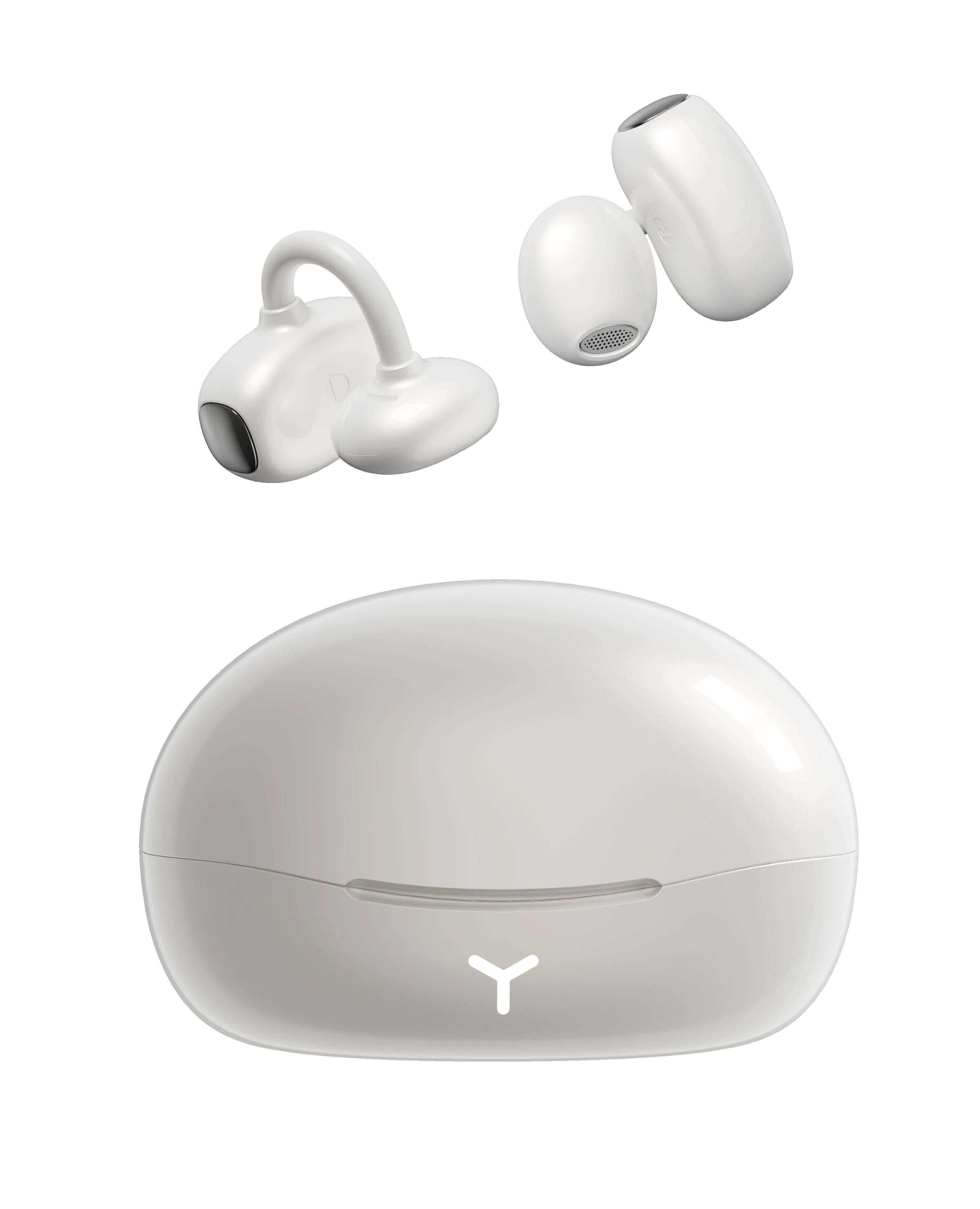Wireless Open Ear Air Conduction Earbuds with Bluetooth Connectivity and Built in Microphone