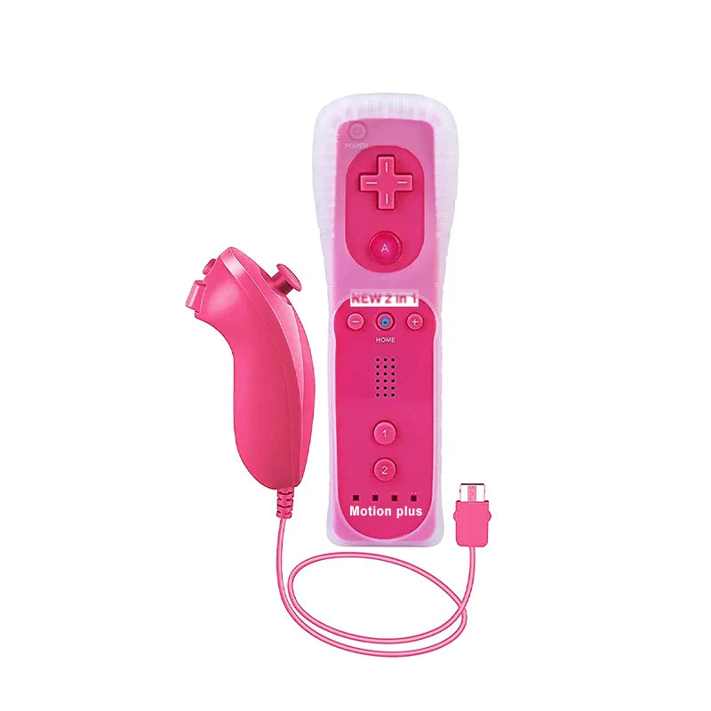 Wireless Motion Plus Remote Controller and Nunchuck Set for Wii Console Gaming Experience