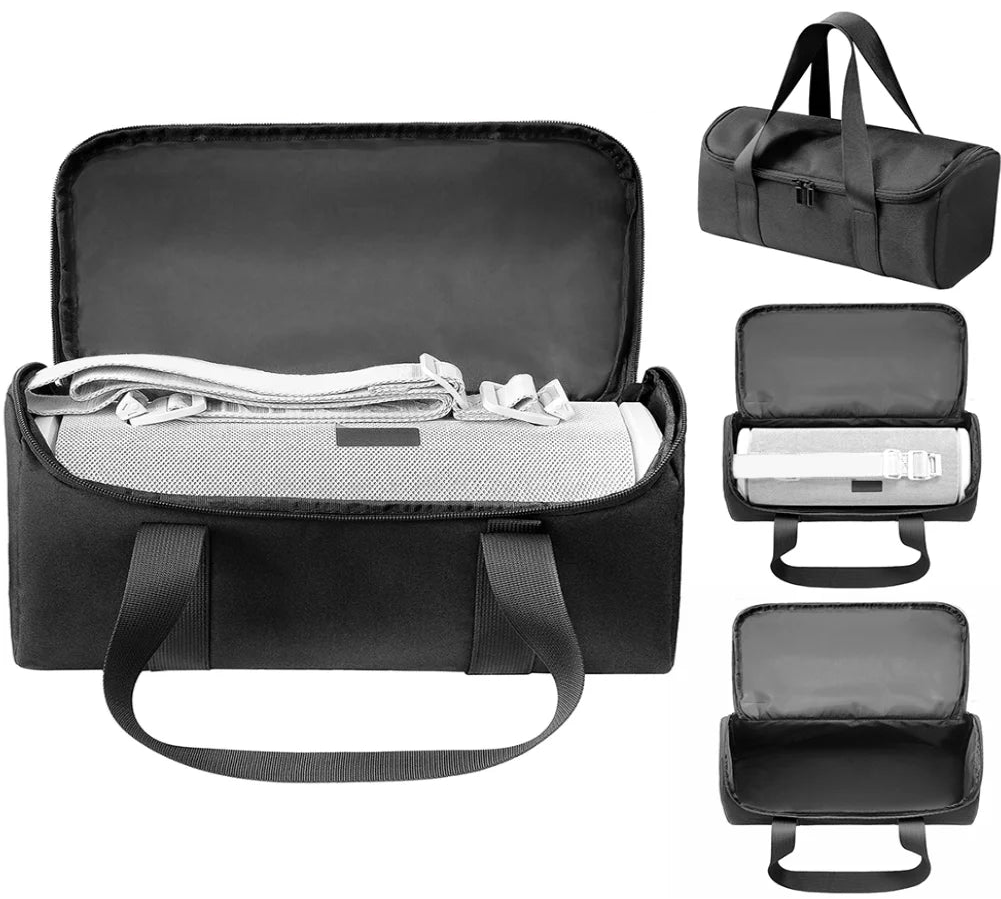 Water Resistant Shockproof Audio Travel Case for Portable Bluetooth Speakers and Accessories Carry Bag