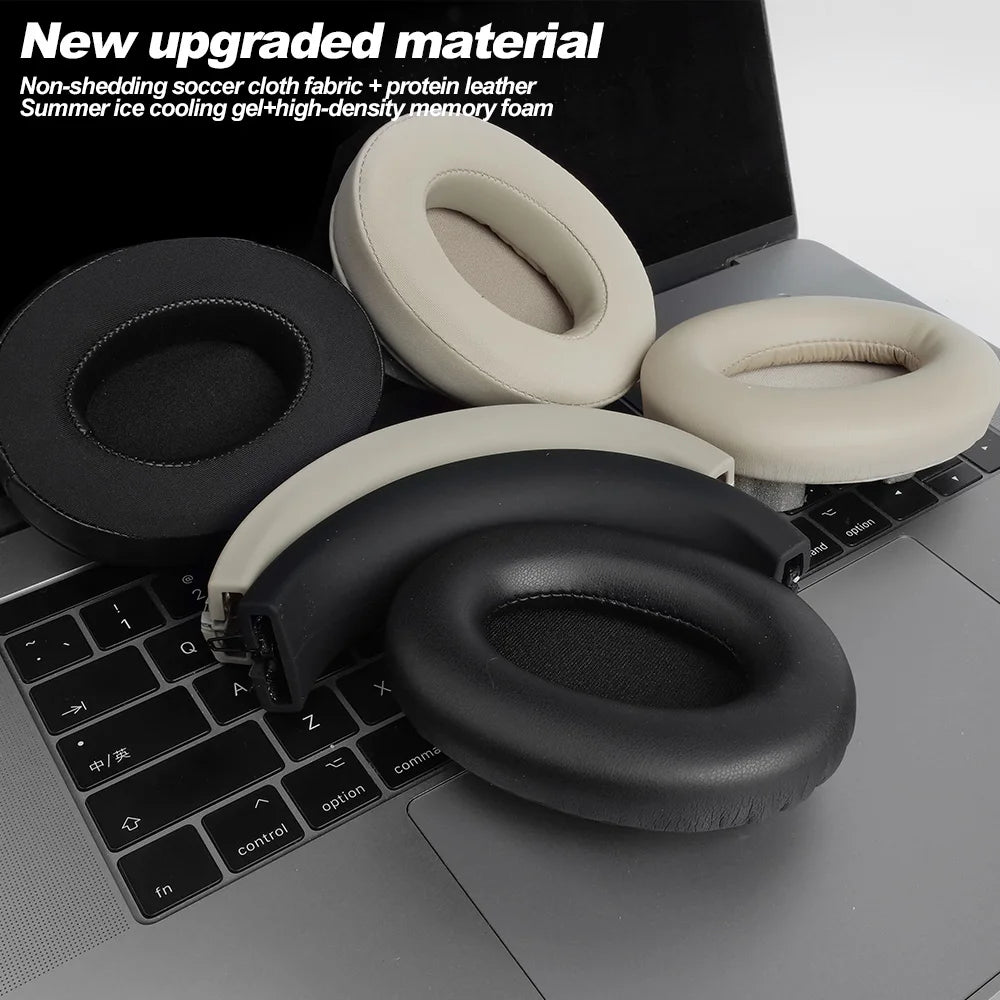 Premium Replacement Memory Foam Protein Leather Earpads Cushions for Over-Ear WH-1000XM3 Headphones