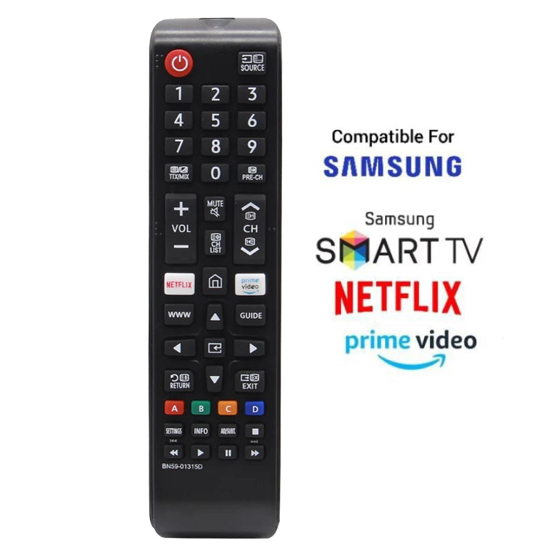 Universal Smart TV Remote Control with Netflix and Prime Video Keys for Samsung TVs