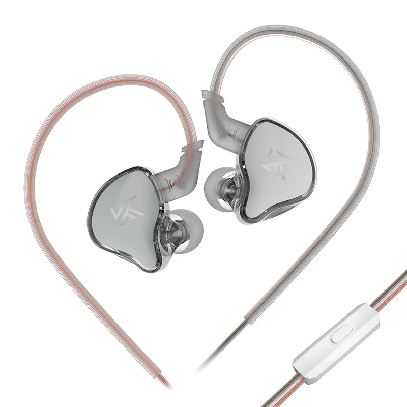KZ EDCX Wired In-Ear Earphones with Mic, 3.5mm Plug, HiFi Sound, and Noise Isolation