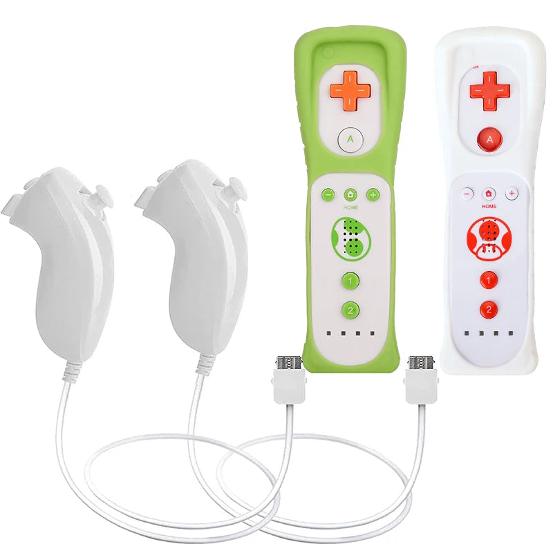 Wireless Motion Plus Remote Controller and Nunchuck Set for Wii Console Gaming Experience