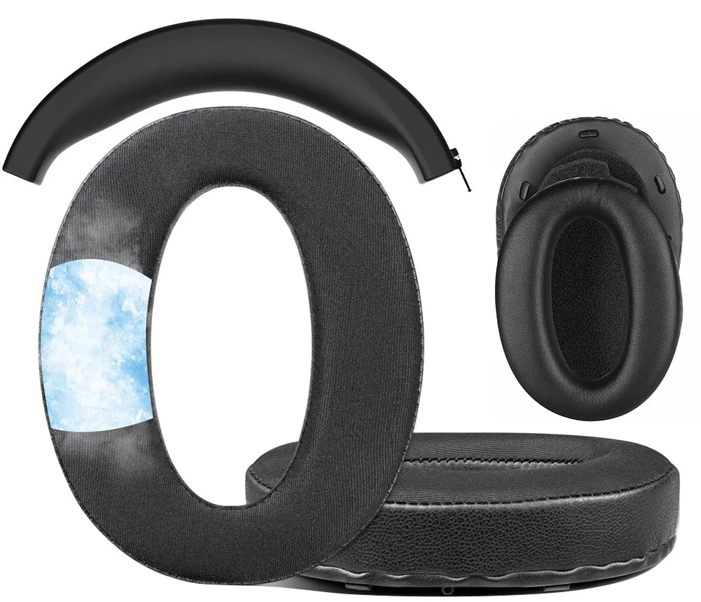 Premium Replacement Memory Foam and Protein Leather Earpads for Sony Over-Ear Headphones