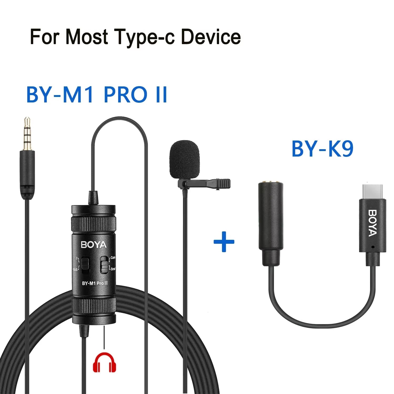 Universal Clip-On Lavalier Microphone 6m Cable 3.5mm TRRS Phone Camera PC Streaming Recording