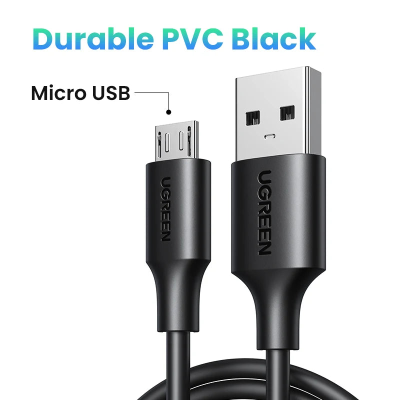Micro USB Fast Charging Data Cable 2A Nylon Braided USB Lead for Android Phones Tablets