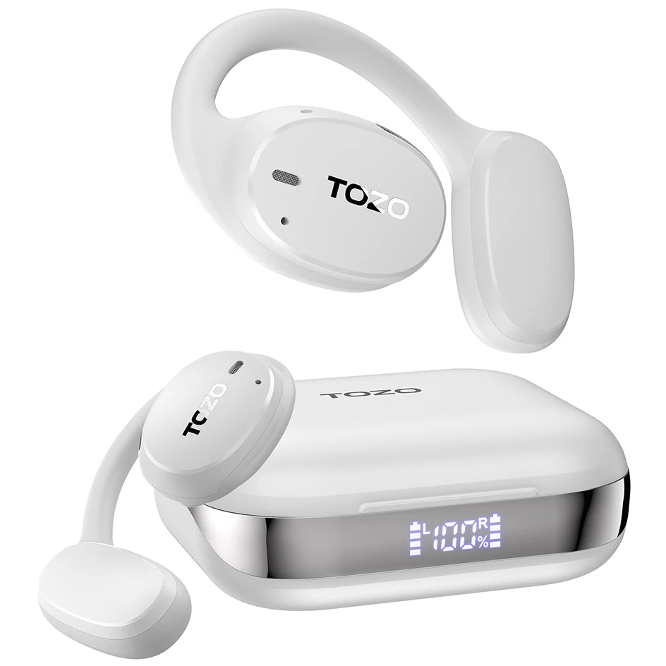 Wireless Bluetooth 5.3 Open-Ear Earbuds with Call Dual Microphone Noise Cancelling & Digital Display