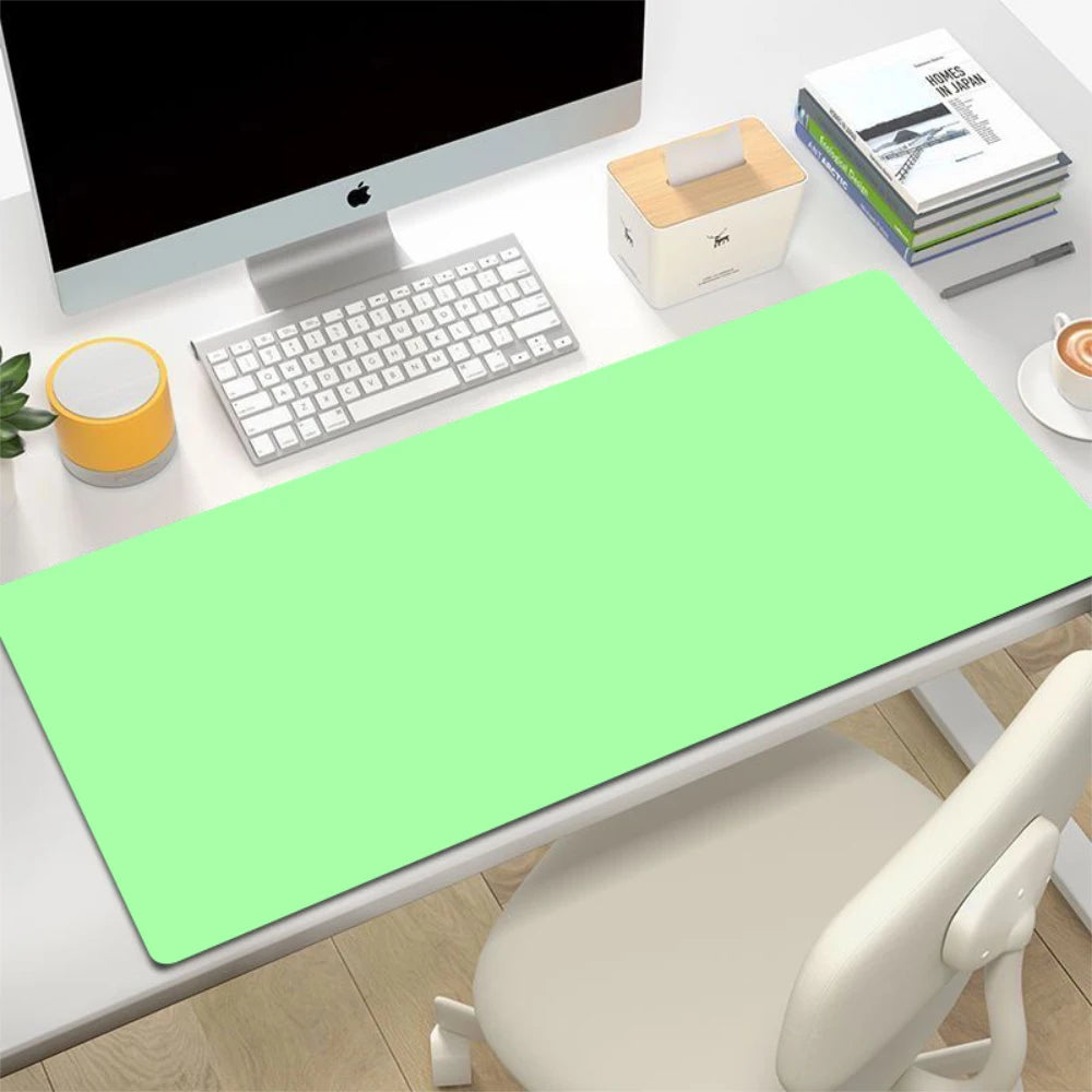 Large Waterproof Gaming Mouse Pad Solid Colour Natural Rubber Non-slip Desk Mat for Keyboard
