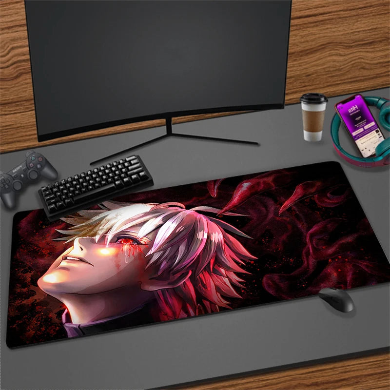 Large Anime Gaming Mouse Pad Non-Slip Rubber Mat for Keyboard and Desk, Multiple Sizes Available