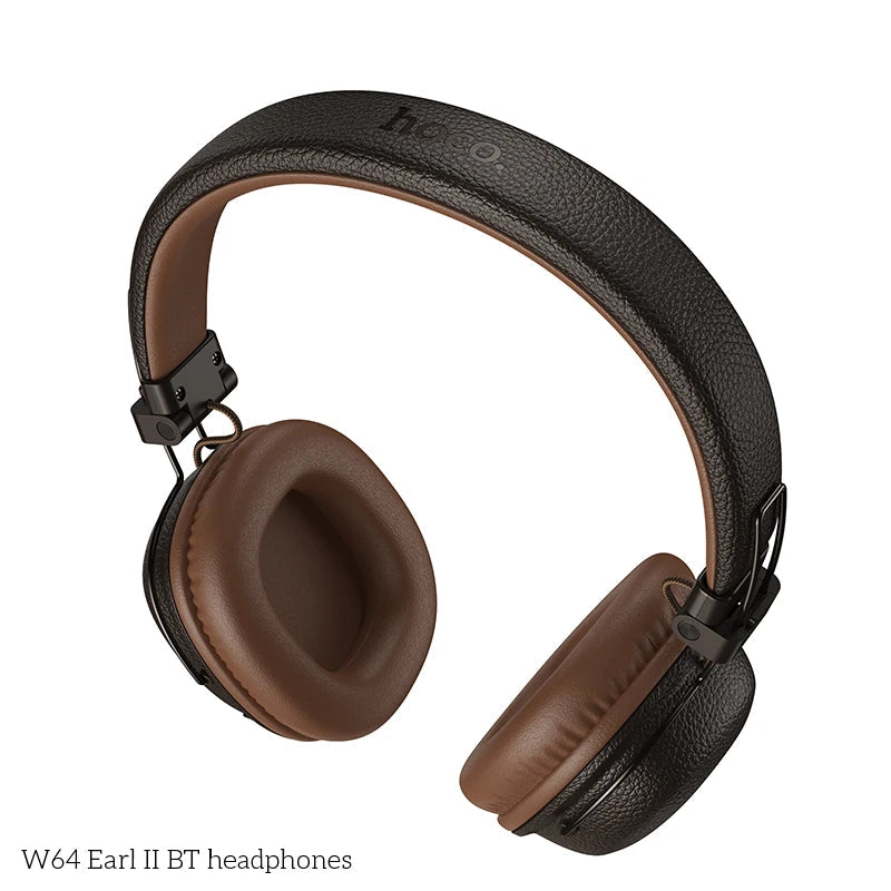 Over Ear Wireless Bluetooth 5.4 Headphones Foldable Sports Headset with Microphone Leather Earmuffs