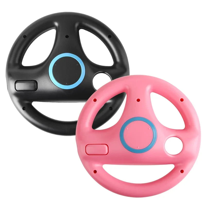 Game Racing Steering Wheel Accessories Compatible with Wii and Switch Console Controllers