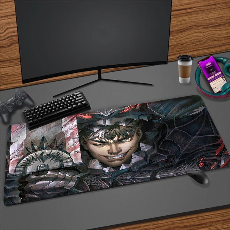 XXL Non-slip Rubber Mouse Mat for Gaming and Office | Extra Large Desk Pad with Stitched Edges