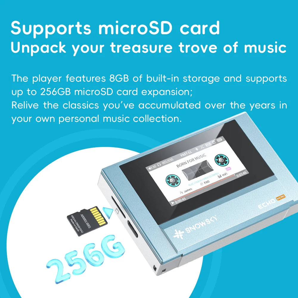 Retro Cassette Looking Bluetooth MP3 Music Player with 15 Hours Battery and Dual Headphone Outputs