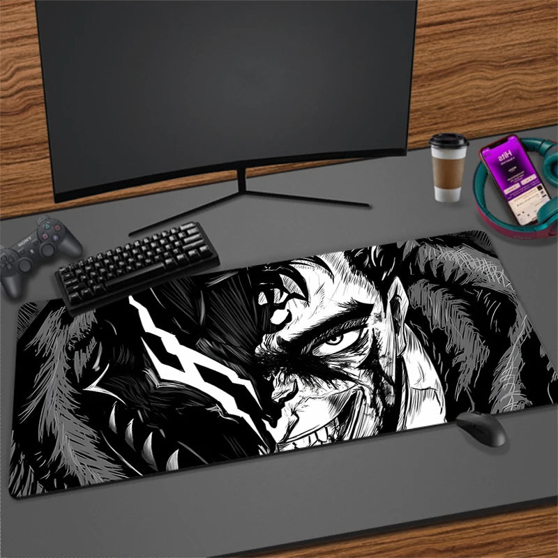 XXL Non-slip Rubber Mouse Mat for Gaming and Office | Extra Large Desk Pad with Stitched Edges