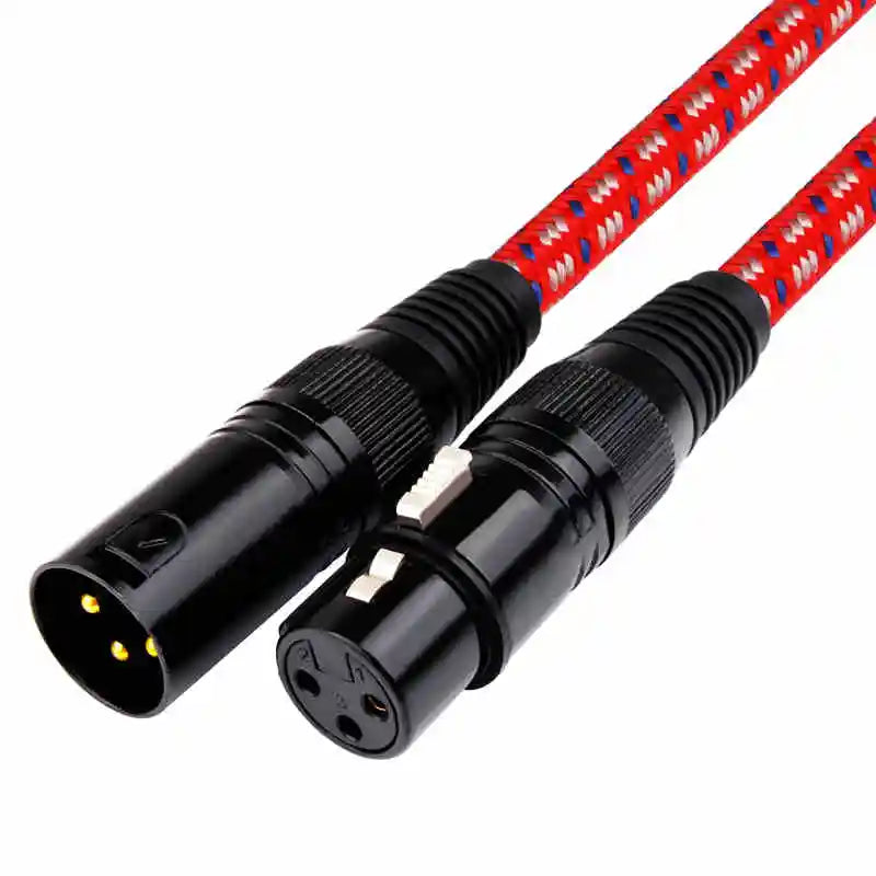 HiFi XLR Male to Female Stereo Audio Cable Gold-Plated Professional Microphone and Sound System Lead