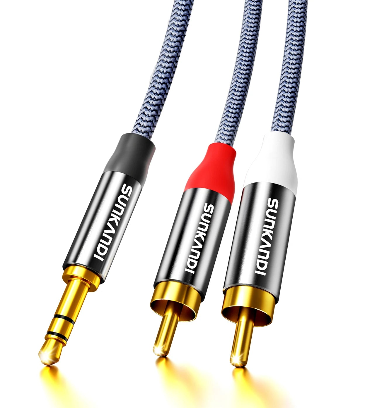 RCA to 3.5mm Stereo Audio Cable for Smartphones Tablets Speakers HDTV & Home Audio Devices