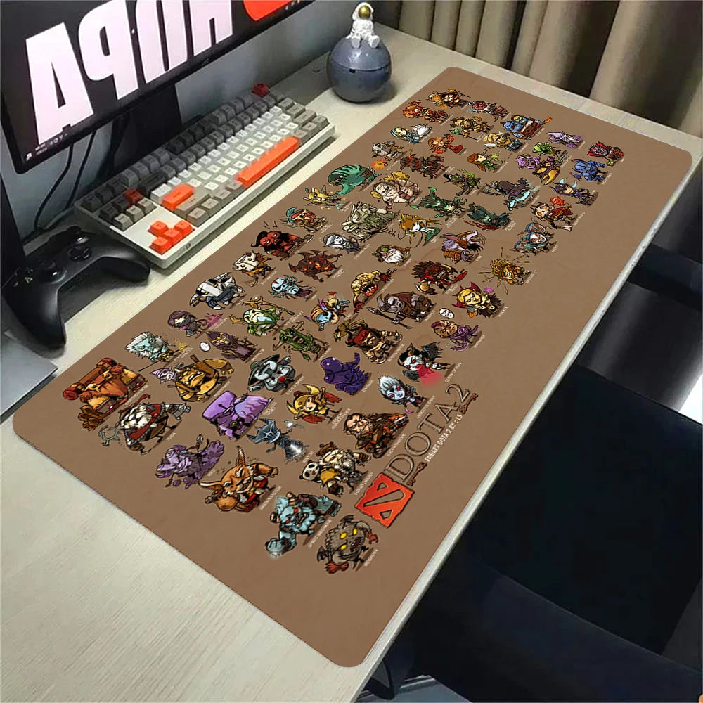 XXL Non-slip Rubber Gaming Mouse Pad with Stitched Edges for Desk and Keyboard 90x40cm