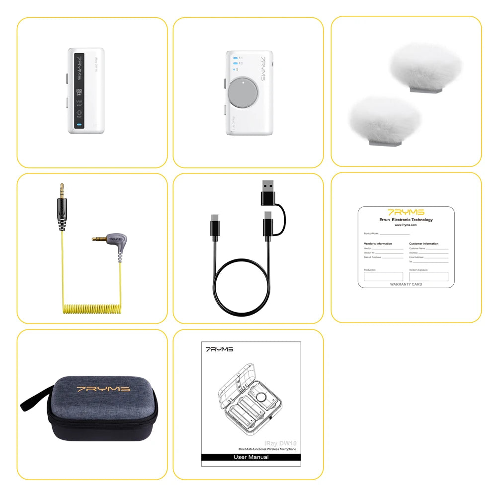Mini Wireless Lavalier Microphone Set for Camera Smartphone Computer Vlog Live Streaming Interview