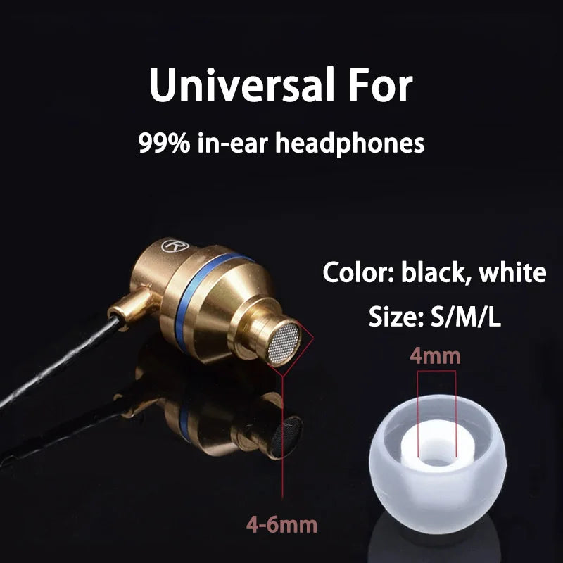 Soft Silicone In-Ear Earbud Tips Replacement Set for Wired and Wireless Earphones