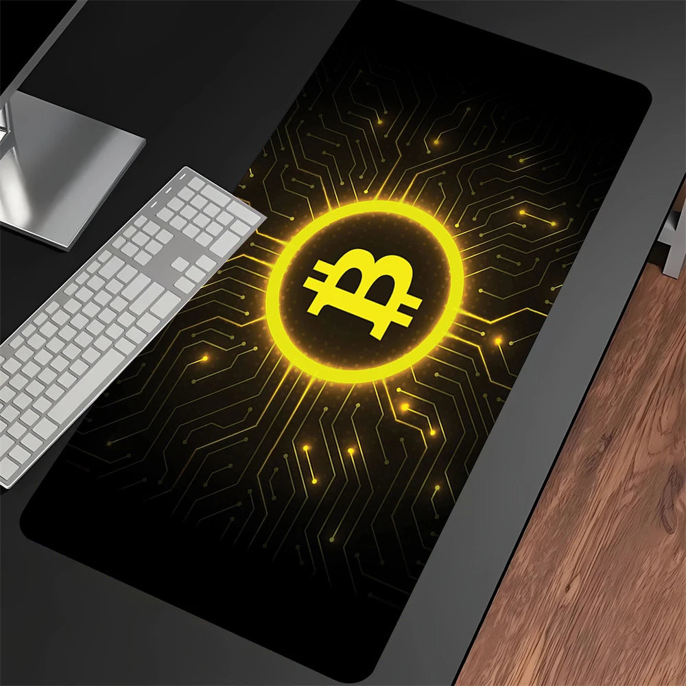 Large Gaming Mouse Pad with Stitched Edges Anti-slip Rubber Base for Computer Desk Setup