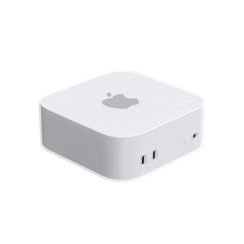 Silicone Protective Case for Mac Mini M4 Shock Absorbing Soft Cover Dustproof and Drop Resistant