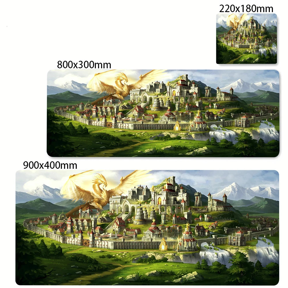Large Extended Gaming Mouse Pad Desk Mat for Laptops Keyboard Office and Anime Themed Setups