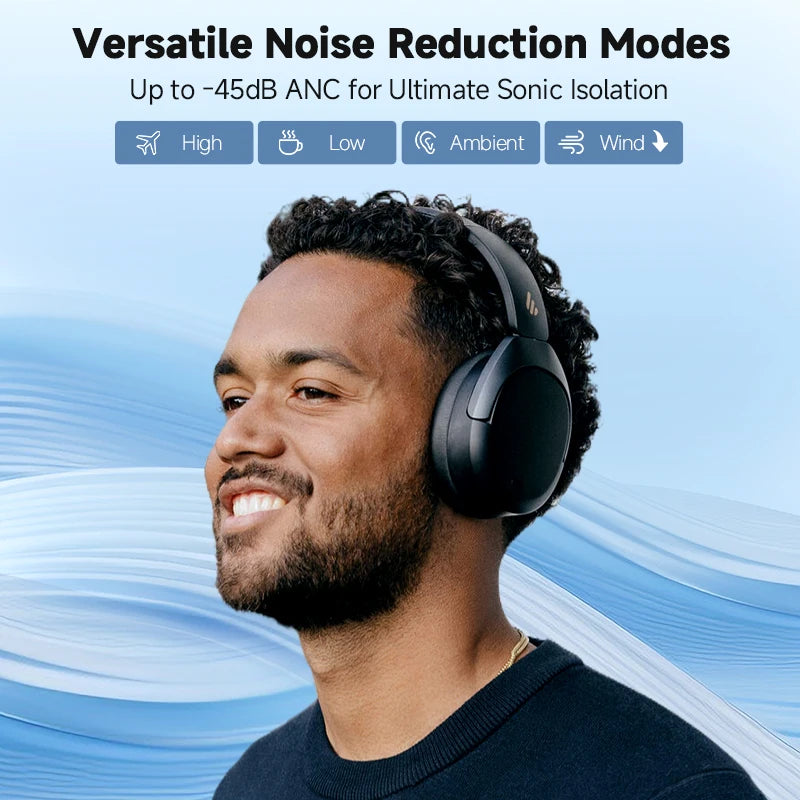 Wireless Over-Ear Headphones with Active Noise Cancelling and Hi-Res Audio Quality