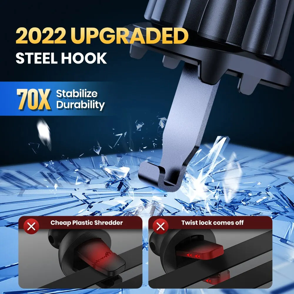 Universal Auto-Lock Car Air Vent Phone Mount with 360° Rotation Secure Grip Safe Hands-Free Driving