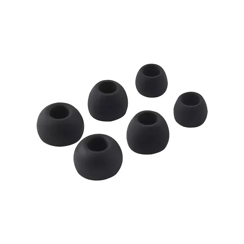 Soft Silicone Replacement Eartips 6-Pair S/M/L Cushions for In-Ear Headphones Earbud Set