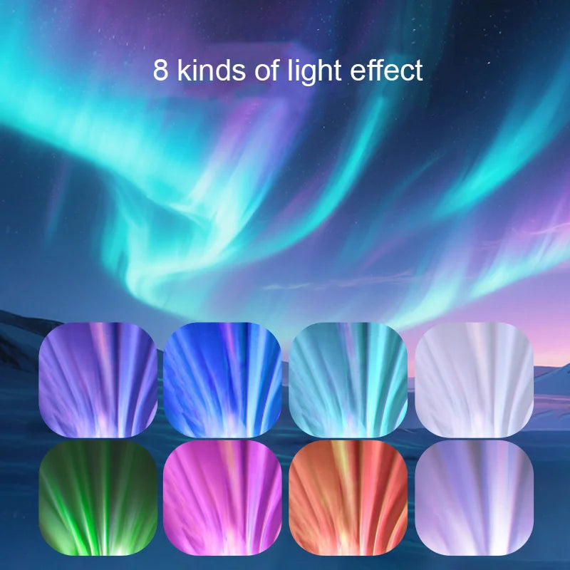 Shell Pearl Starry Sky Projection Lamp with Aurora Water Ripple Effect for Bedroom Decor