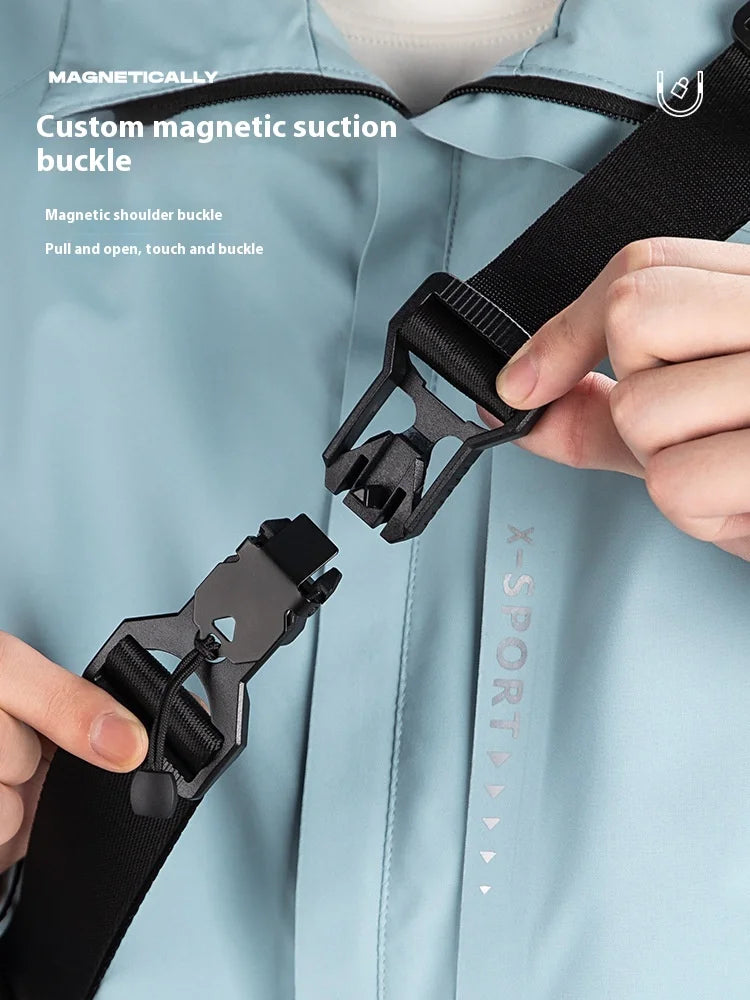 Anti-theft Water Resistant Crossbody Chest Bag with Multiple Pockets for Short Trips Travel and Work