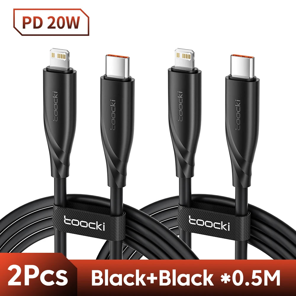 USB C to Lightning Fast Charging Cable for iPhone and iPad with Braided Design 20W PD