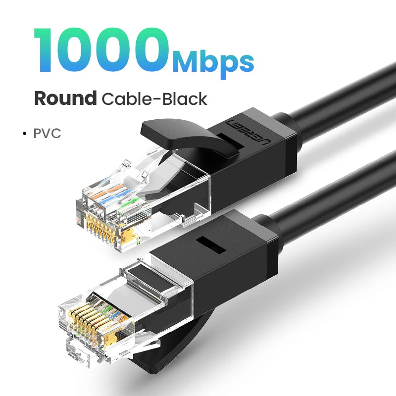 Cat6 Ethernet Cable Gigabit 1000Mbps RJ45 Shielded High Speed LAN Internet Cable for Gaming