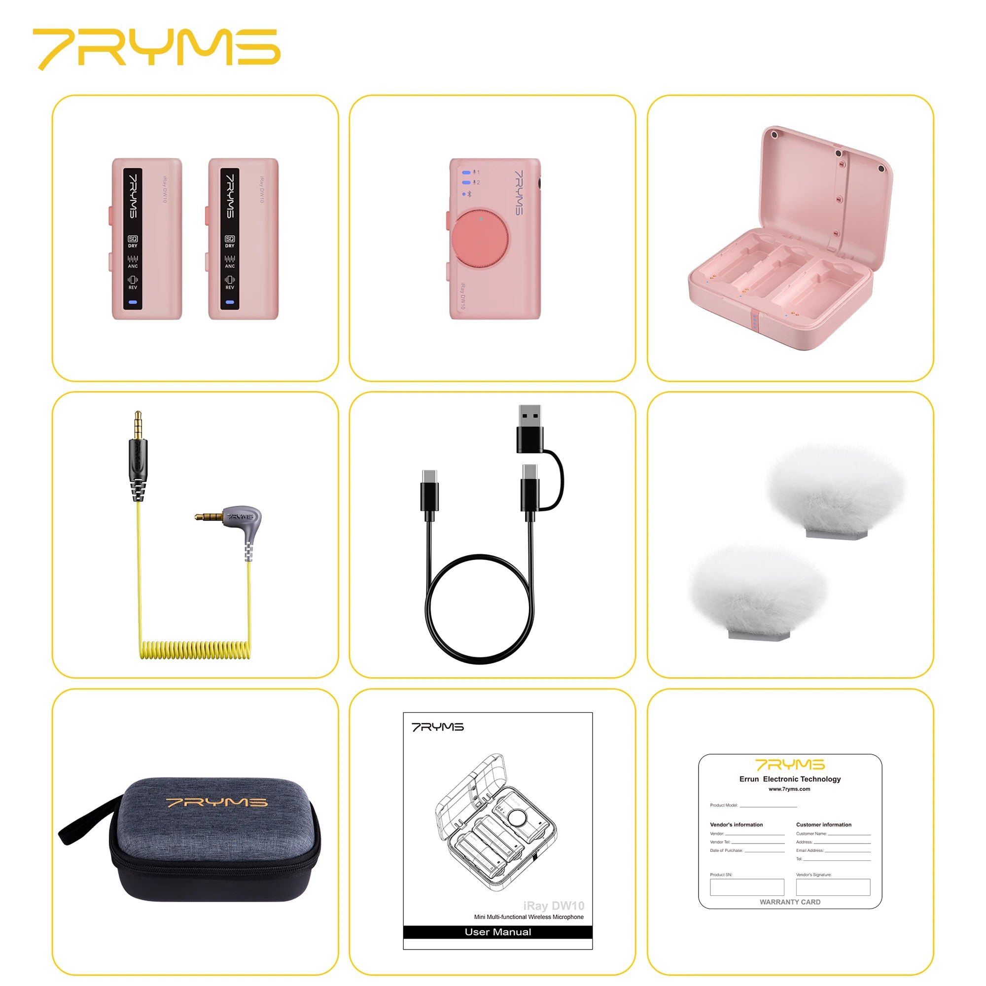 Mini Wireless Lavalier Microphone Set for Camera Smartphone Computer Vlog Live Streaming Interview