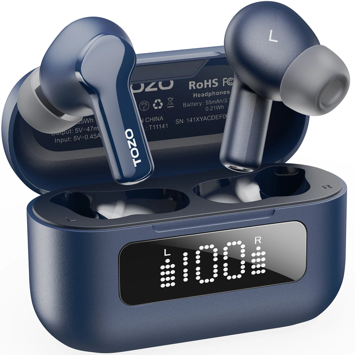 In Ear Wireless Bluetooth Earbuds with Active Noise Cancellation and Low Latency for Mobile Devices