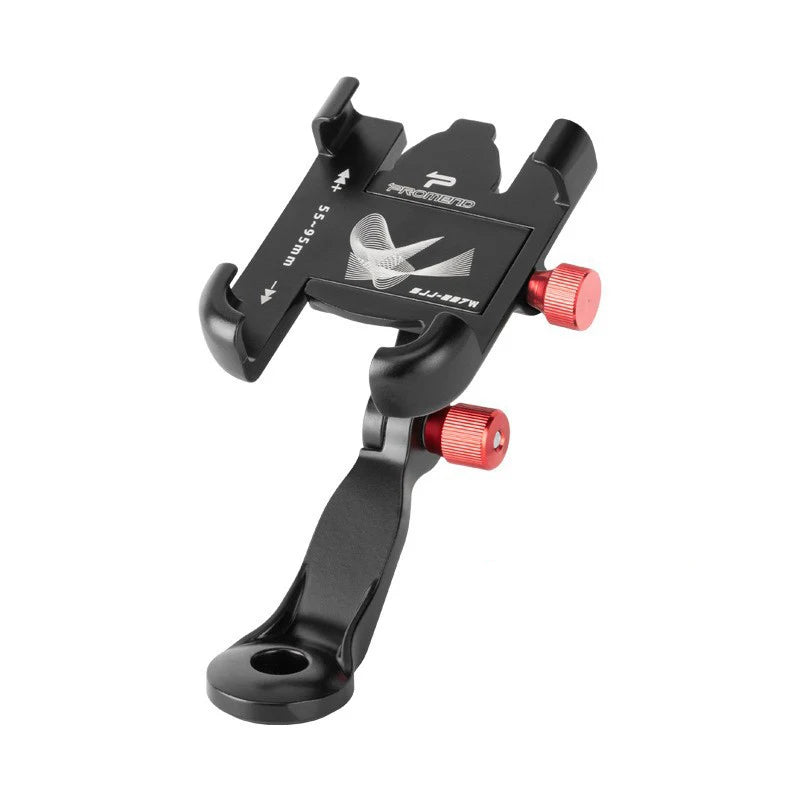 Adjustable Aluminium Bike and Motorcycle Phone Mount Non-Slip Holder for iPhone and Samsung Devices